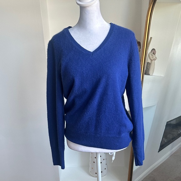 Only Mine Royal Blue V-Neck Sweater - Picture 1 of 4